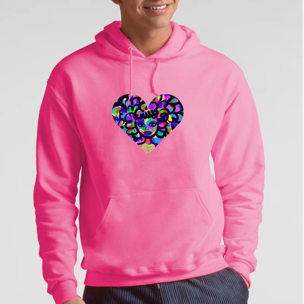 NEW✅ PINK Personalized Hoodie "AFRO BEAUTY"